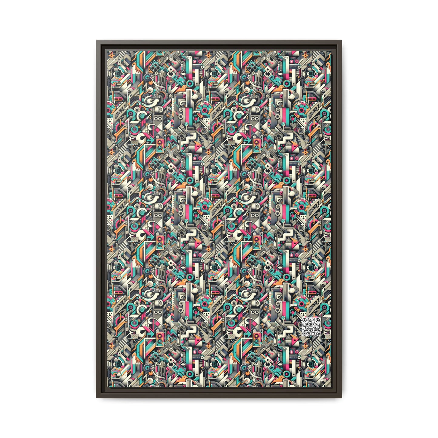 Digital Street Art Urban Street Style Matte Canvas, Framed (multi-color) - 8404 Design-74 A