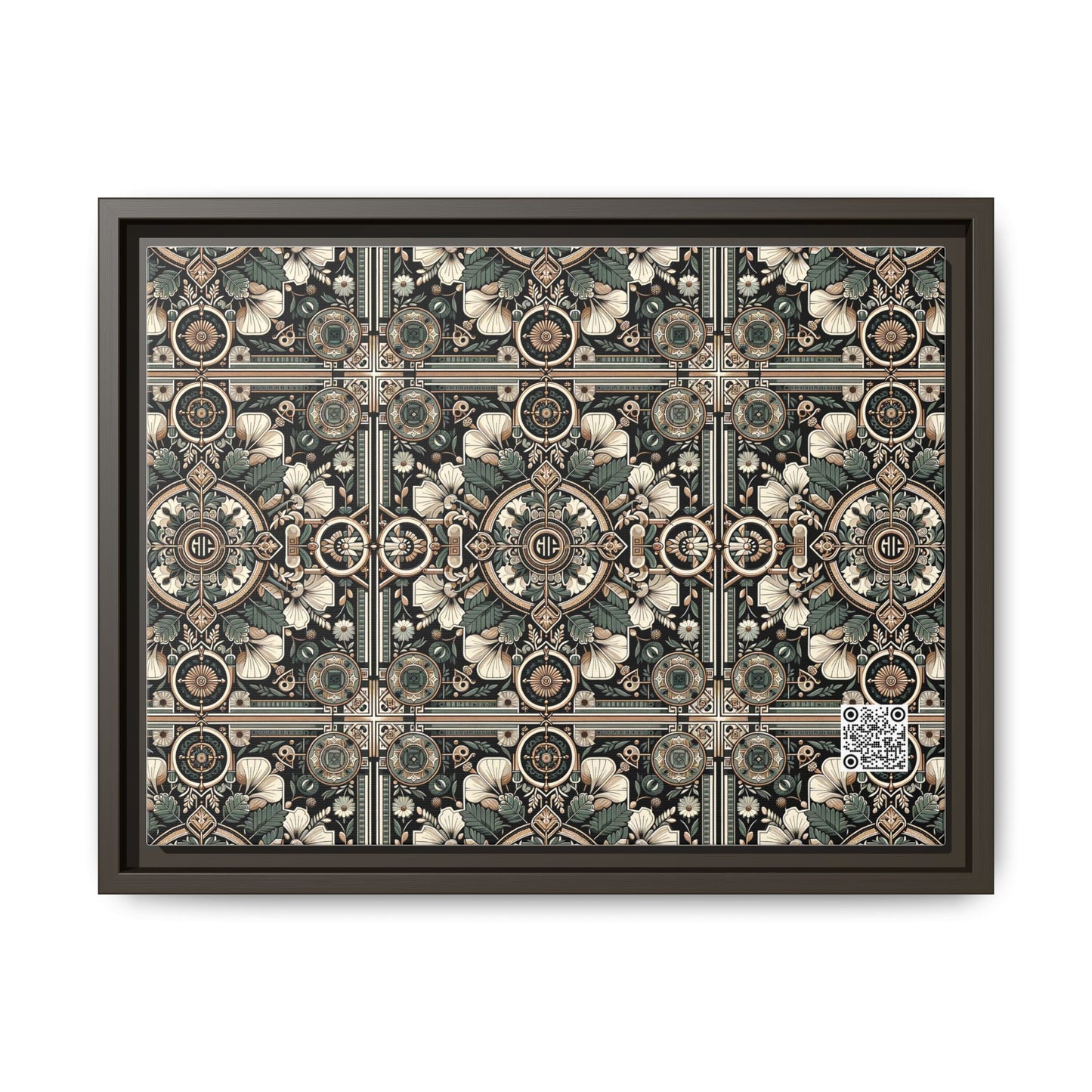 Cyber Garden Party Tech Garden Extravaganza Matte Canvas, Framed (multi-Color) - 8404 Design-66 A