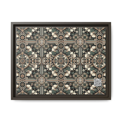 Cyber Garden Party Tech Garden Extravaganza Matte Canvas, Framed (multi-Color) - 8404 Design-66 A