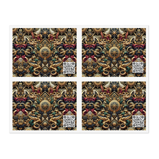 Digital Renaissance Luxurious Streetwear Inspired By Classical Art With a Modern Twist Sticker Sheets - 8404 Design-76