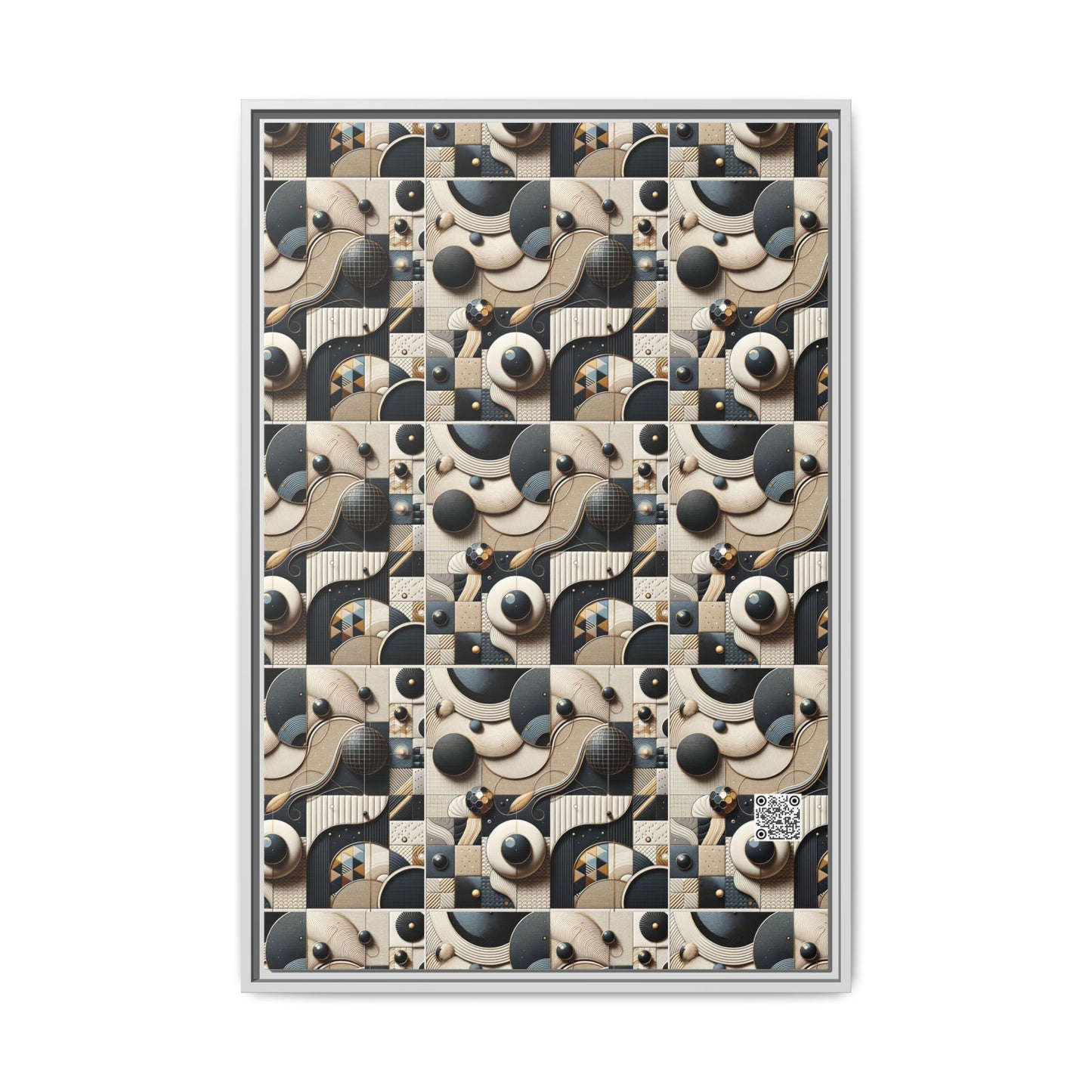 Tech-forward Luxe Streetwear Tech Luxe Fusion Matte Canvas, Framed (multi-color) - 8404 Design-71 A