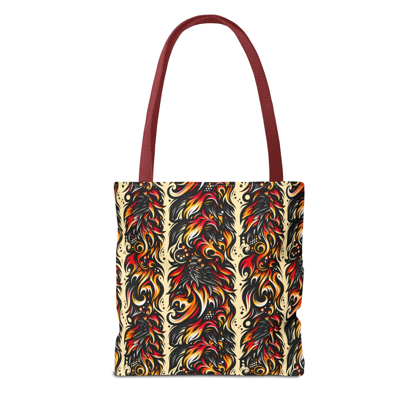 Flame Graphics Maximalist Streetwear Tote Bag - 8404 Design-65