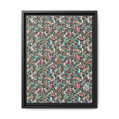 Digital Street Art Urban Street Style Matte Canvas, Framed (multi-color) - 8404 Design-74 A