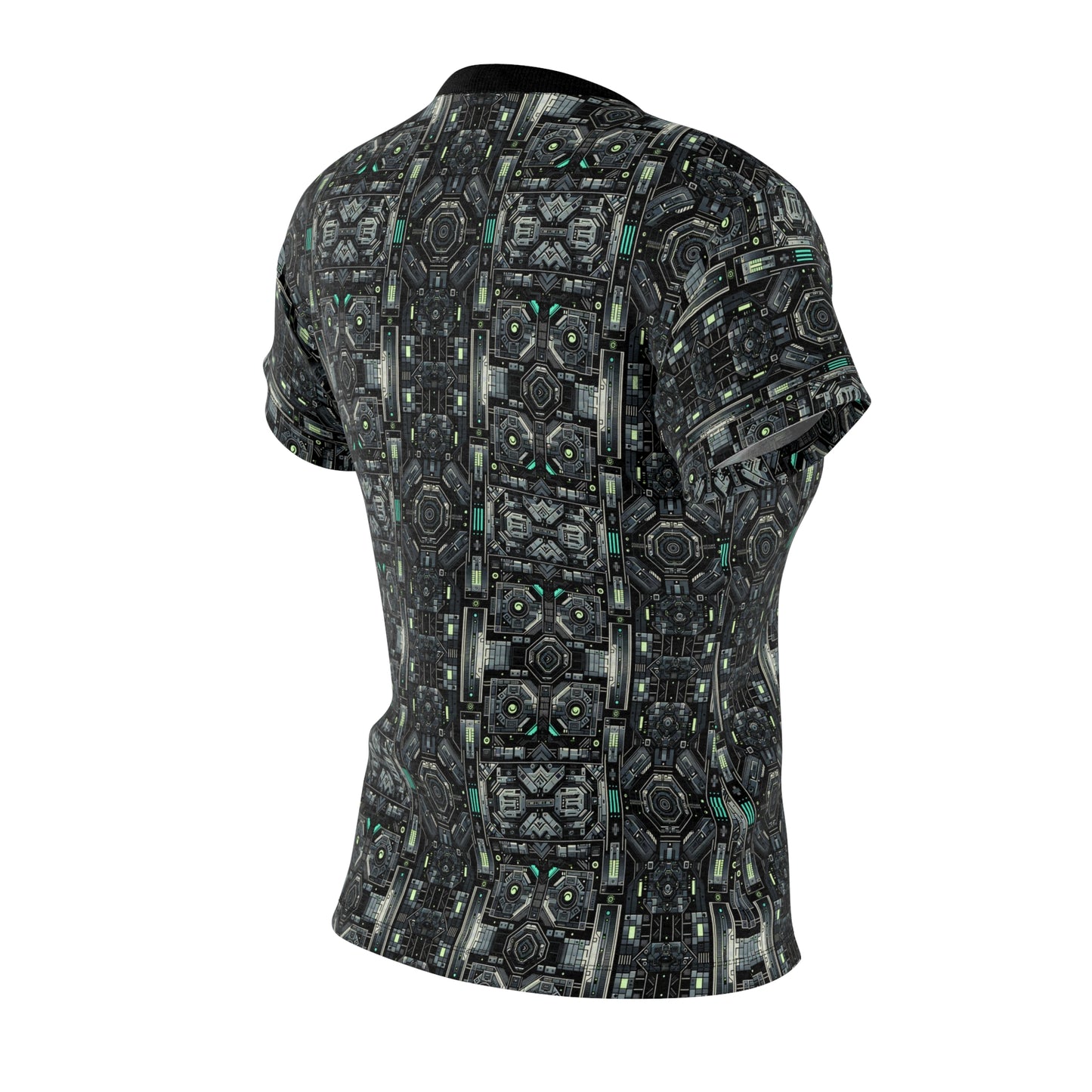 Tech Noir Tech-Forward Minimalism Women's Cut & Sew Tee - 8404 Design-52