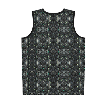 Tech Noir Tech-Forward Minimalism Basketball Jersey - 8404 Design-52