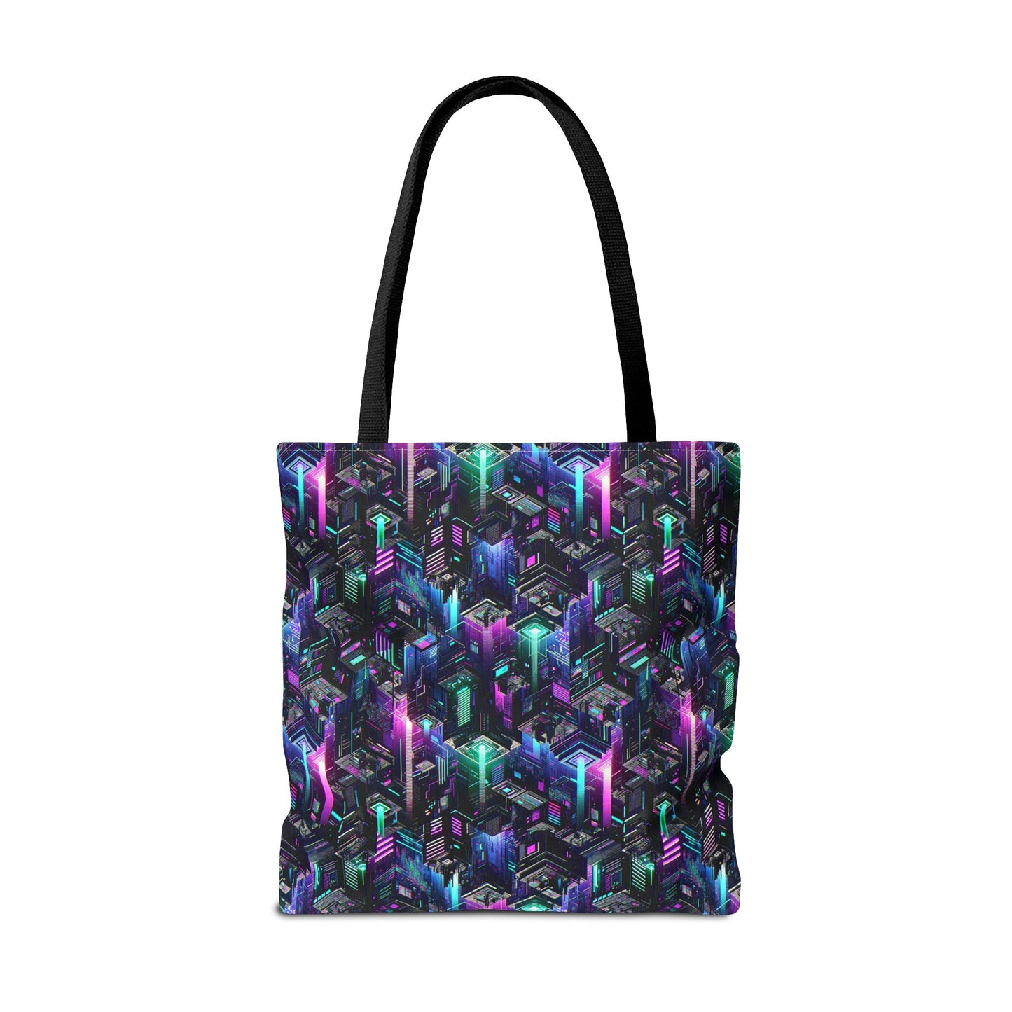 Tech Noir Graphics Futuristic Tech Aesthetics Tote Bag - 8404 Design-55