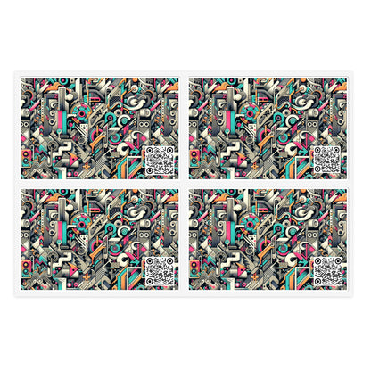 Digital Street Art Urban Street Style Sticker Sheet - 8404 Design-74