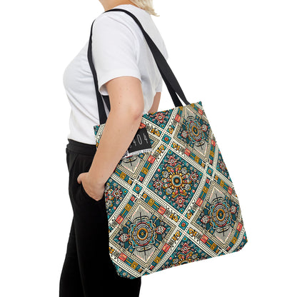 Cultural Fusion Tech Blend of Cultural Heritage With Tech-Inspired Elements Tote Bag - 8404 Design-64