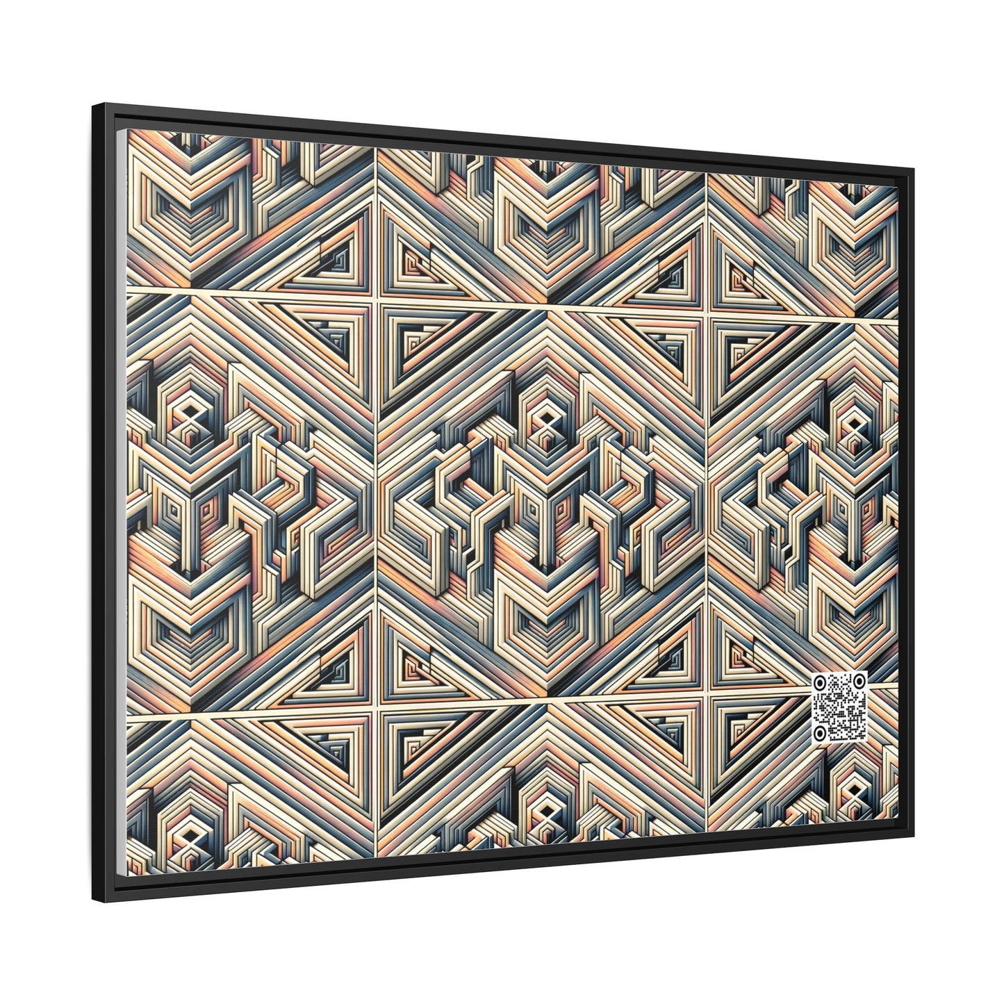 Tech Illusion Graphics Futuristic Artistry Matte Canvas, Framed (multi-color) - 8404 Design-52 A