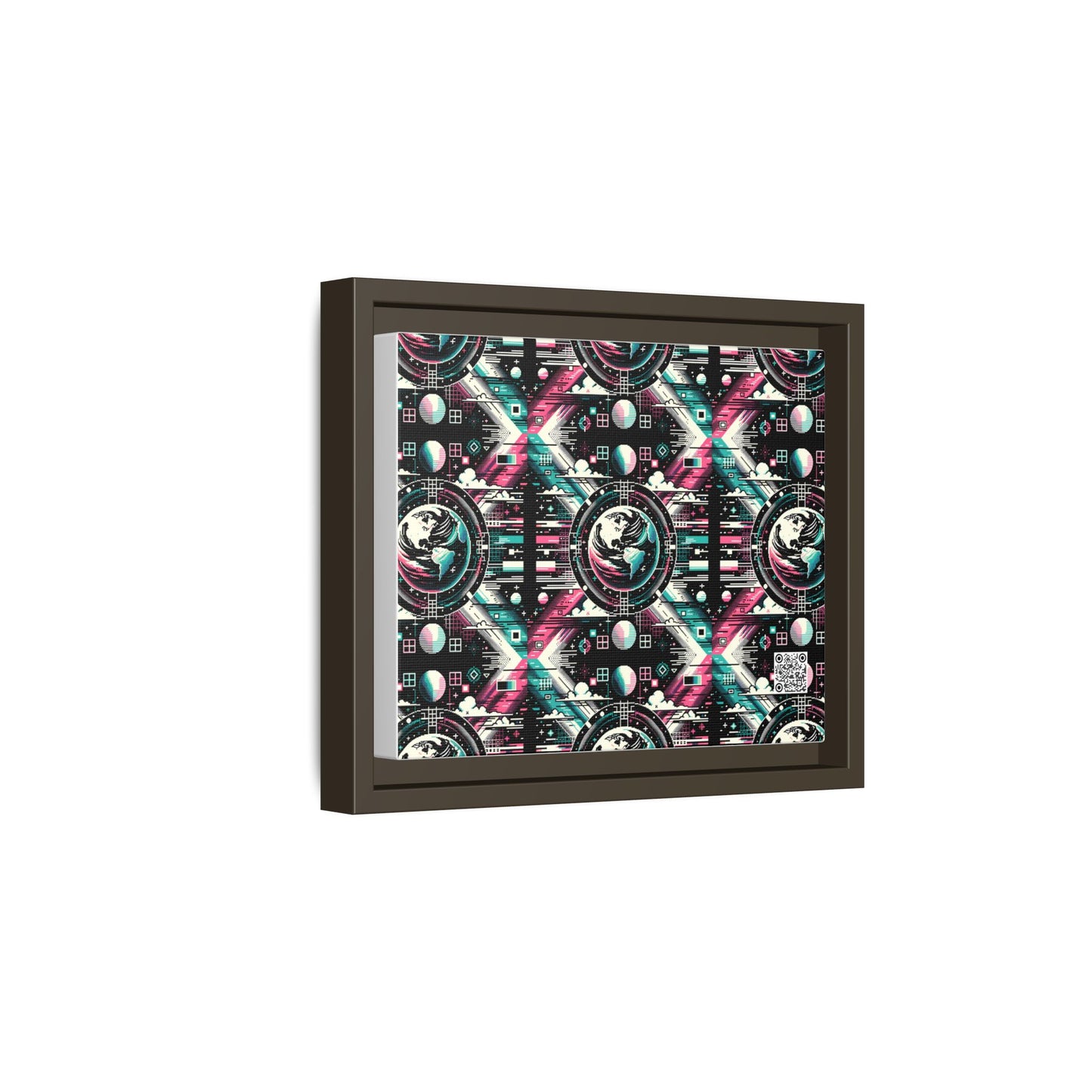 Digital Artistry Digital-native Streetwear Matte Canvas, Framed (multi-color) - 8404 Design-62 B