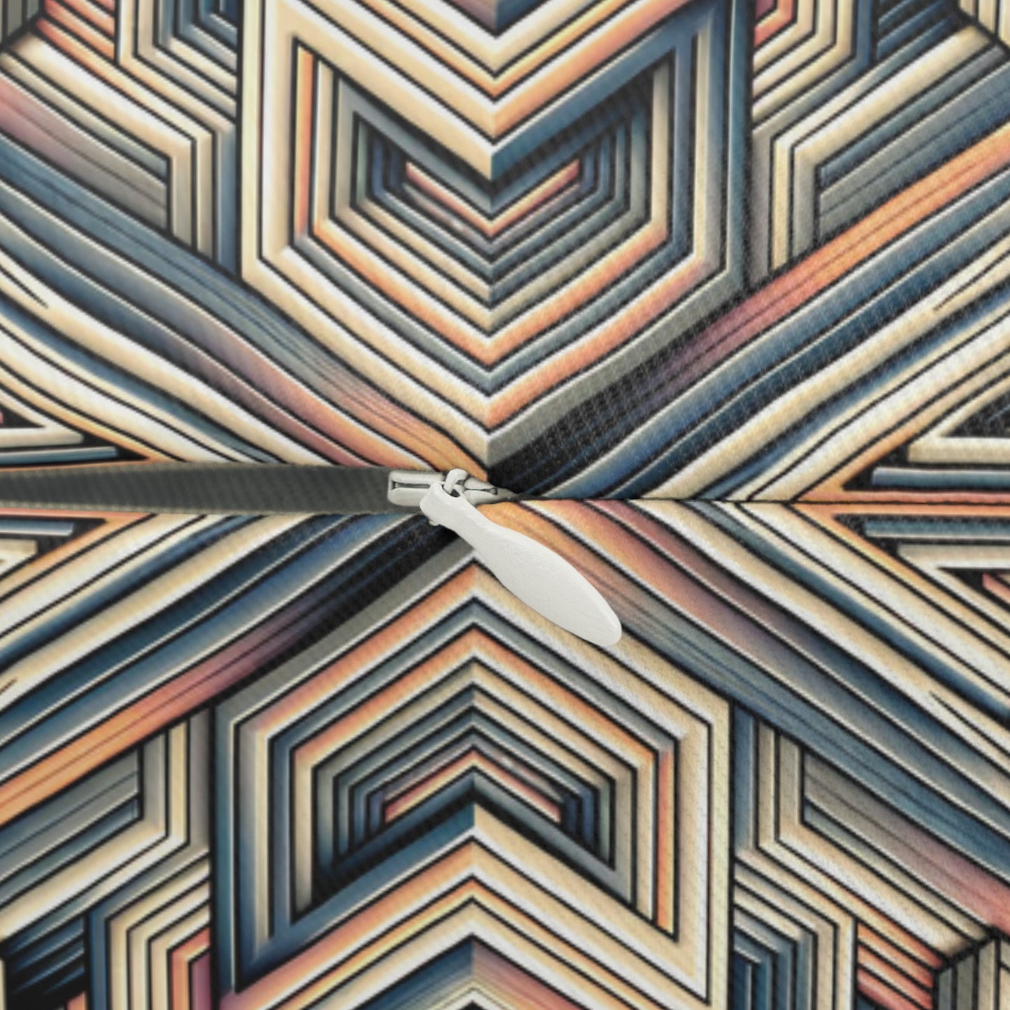 Tech Illusion Graphics Futuristic Artistry Spun Polyester Lumbar Pillow - 8404 Design-52 S