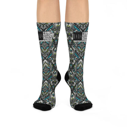 Cushioned Crew Socks Future Tech