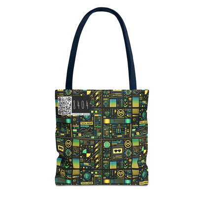 Digital Dystopia Tech Noir Tote Bag - 8404 Design-57