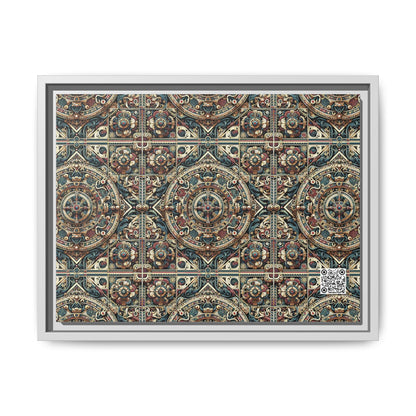 Urban Renaissance Historical Fusion With Street Edge Matte Canvas, Framed (multi-Color) - 8404 Design-57 A