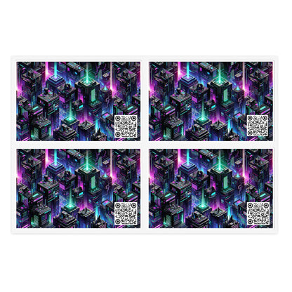 Tech Noir Graphics Futuristic Tech Aesthetics Sticker Sheets - 8404 Design-55