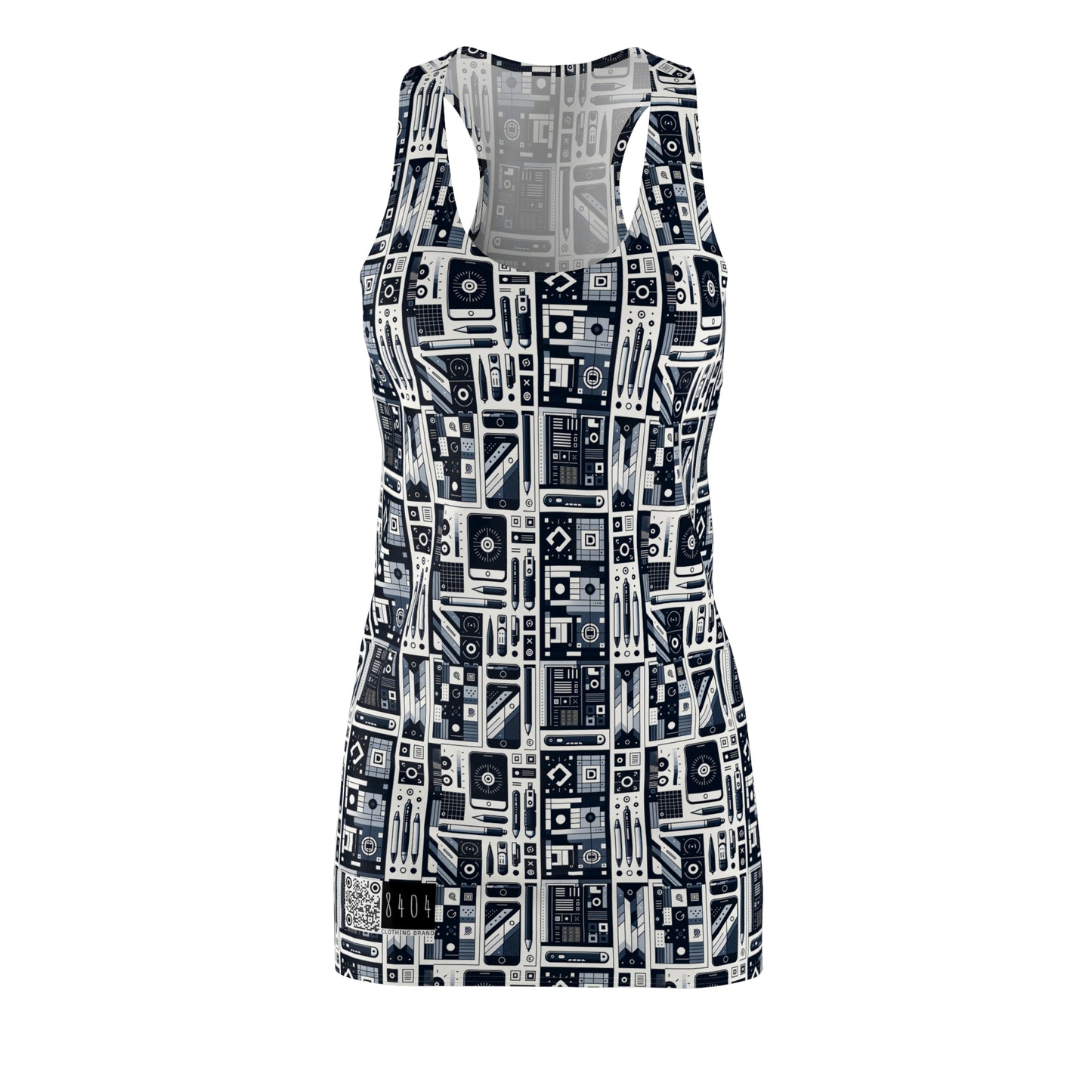 Minimalist Athleisure Minimalist Tech Women's Cut & Sew Racerback Dress - 8404 Design-60