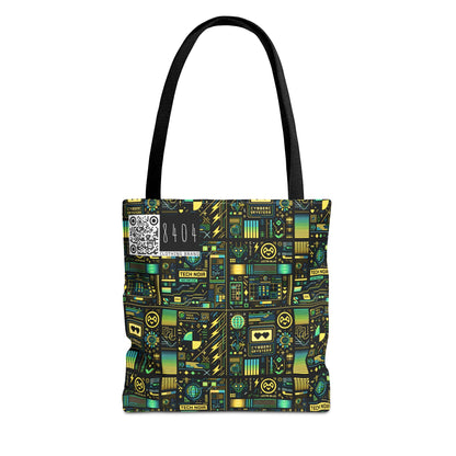 Digital Dystopia Tech Noir Tote Bag - 8404 Design-57