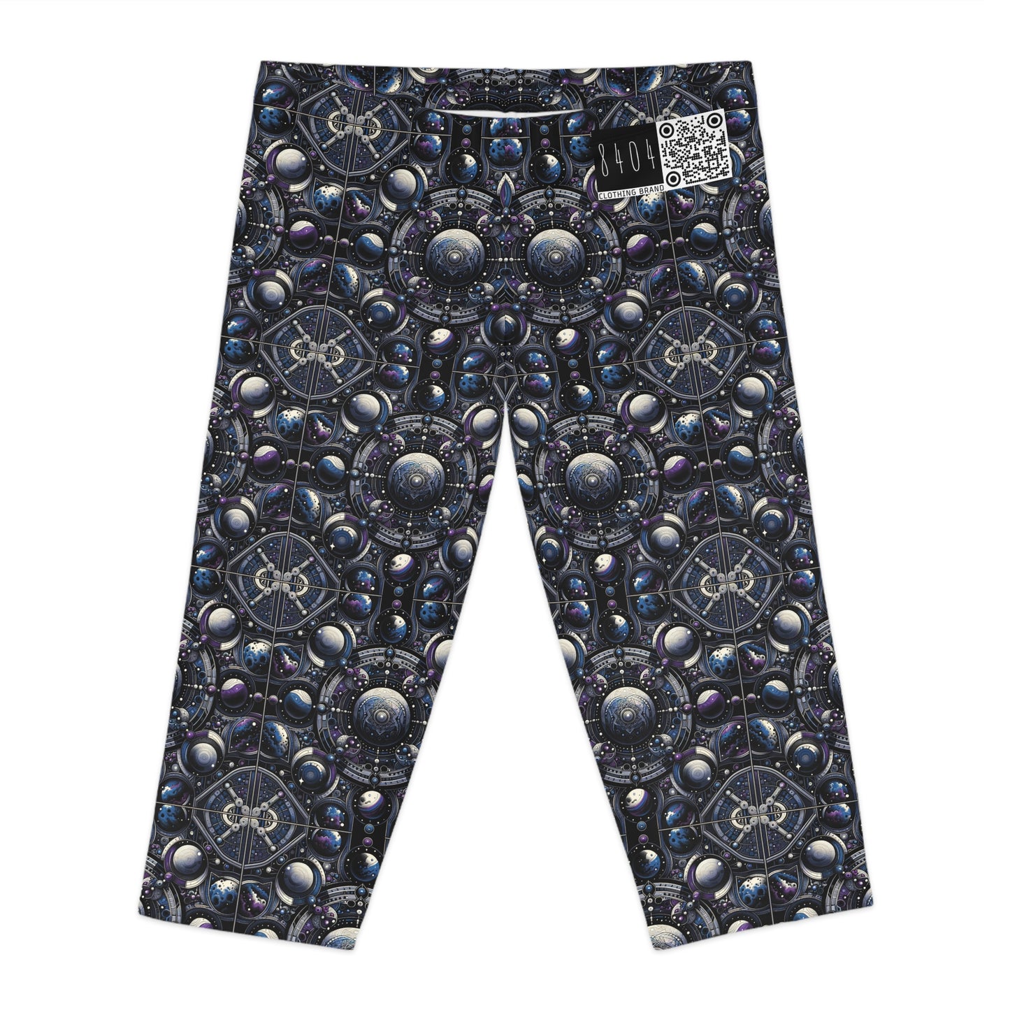 Tech Astronaut Tech-Forward Streetwear Meets Space Exploration Women's Capri Leggings - 8404 Design-46
