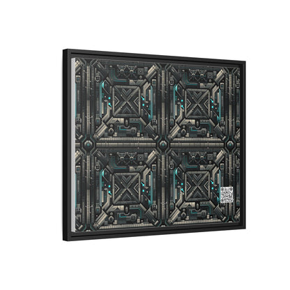 Tech Noir Futuristic Tech Aesthetic with a Dark Twist Matte Canvas, Framed (multi-color) - 8404 Design-59 B