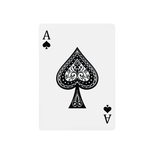 Tech Illusion Graphics Futuristic Artistry Poker Playing Cards - 8404 Design-52 B