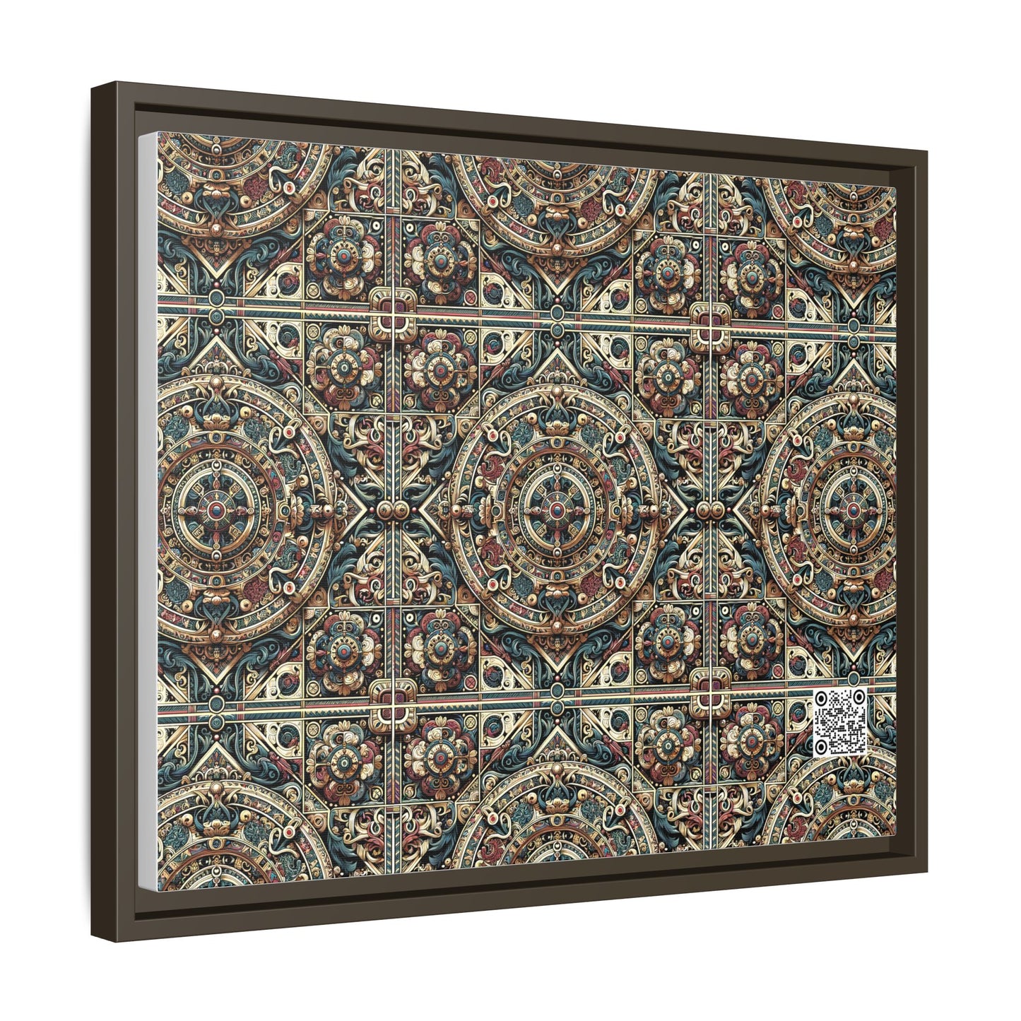 Urban Renaissance Historical Fusion With Street Edge Matte Canvas, Framed (multi-Color) - 8404 Design-57 A