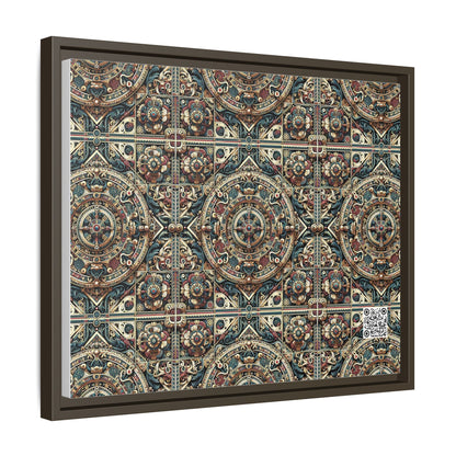 Urban Renaissance Historical Fusion With Street Edge Matte Canvas, Framed (multi-Color) - 8404 Design-57 A