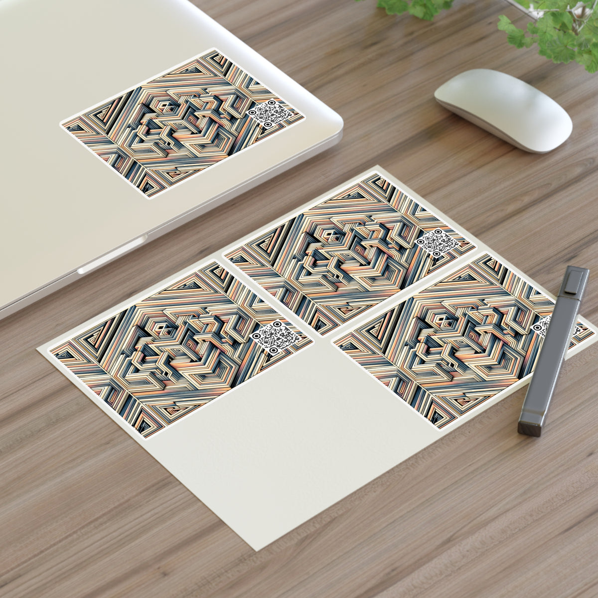 Tech Illusion Graphics Futuristic Artistry Sticker Sheet - 8404 Design-52