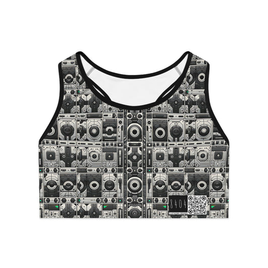 Tech Utility Aesthetics Tech-Forward Minimalism Sports Bra - 8404 Design-60