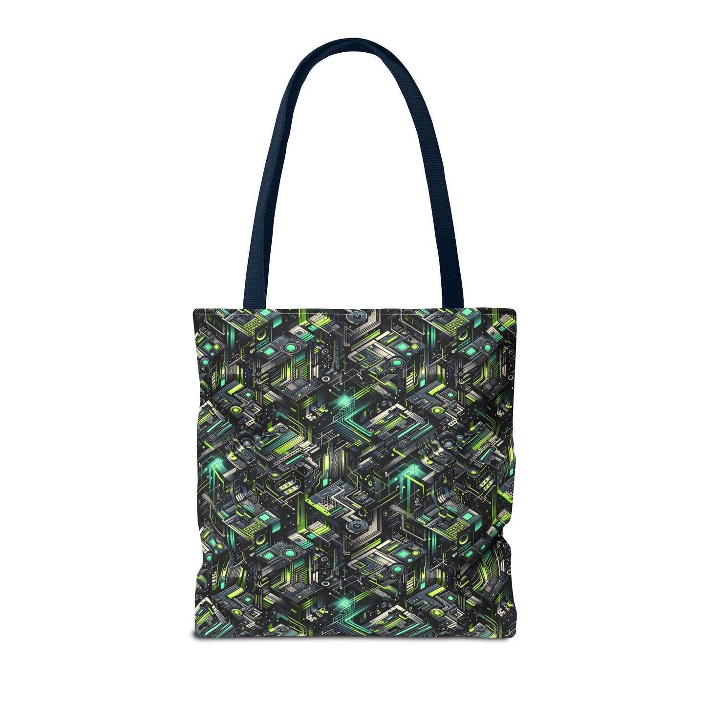 Tech-Infused Graphics Tech-Forward Streetwear Tote Bag - 8404 Design-47