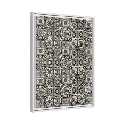 Cyber Garden Party Tech Garden Extravaganza Matte Canvas, Framed (multi-Color) - 8404 Design-45 A