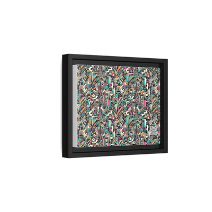 Digital Street Art Urban Street Style Matte Canvas, Framed (multi-color) - 8404 Design-74 B