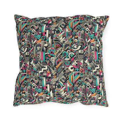 Digital Street Art Urban Street Style Outdoor Pillow - 8404 Design-74