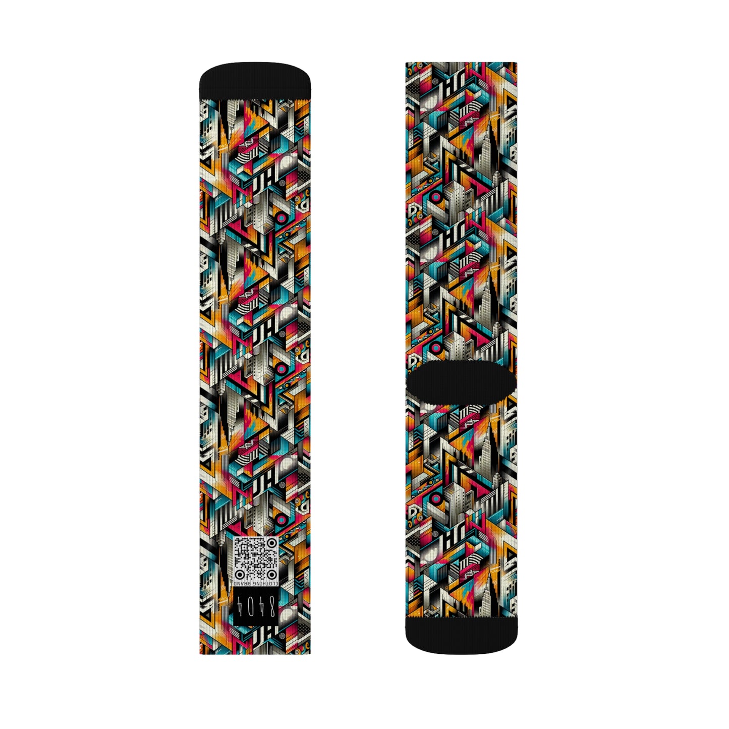 Graffiti Revival Urban Street Art Sublimation Socks - 8404 Design-62