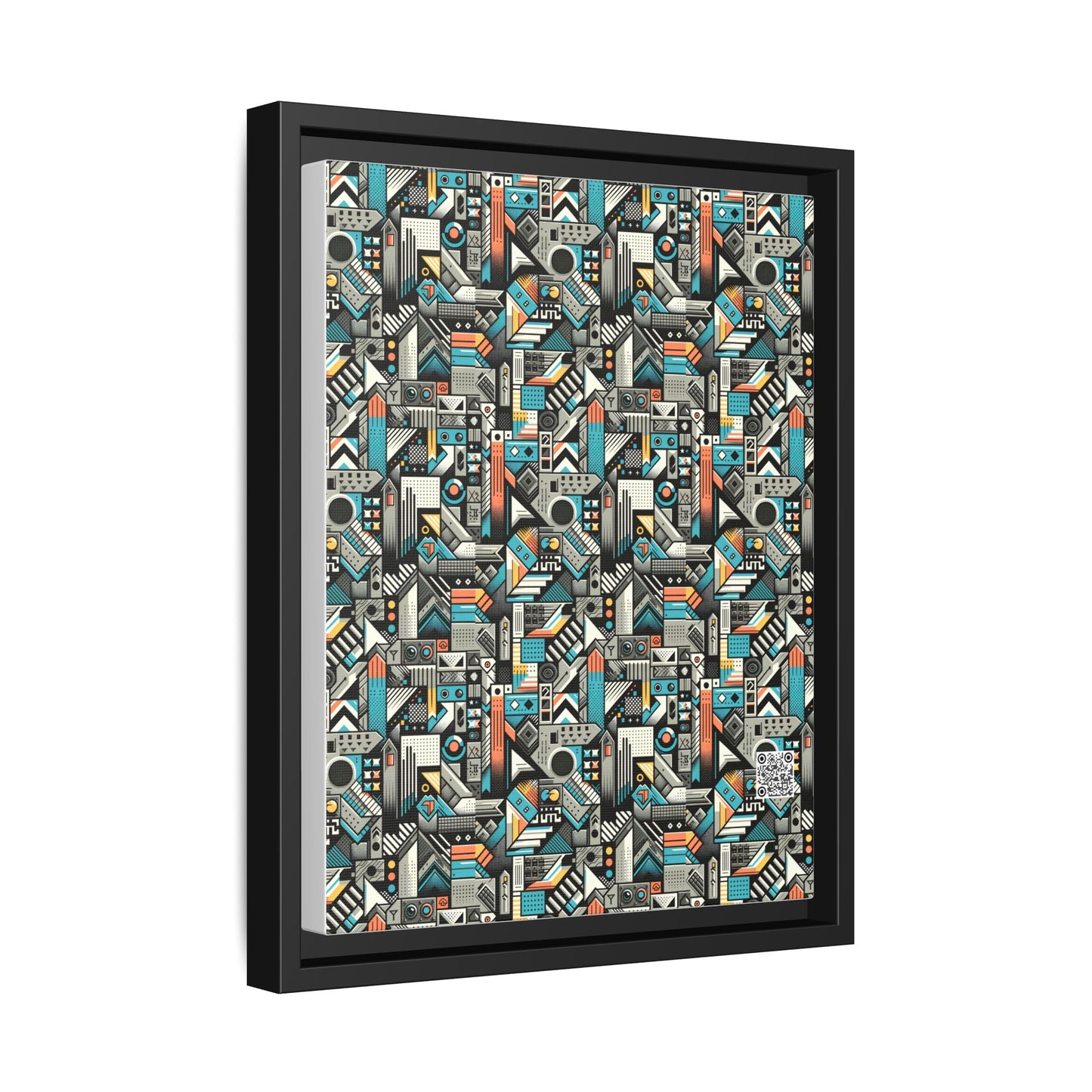 Digital Street Art Urban Street Style Matte Canvas, Framed (multi-color) - 8404 Design-81 A