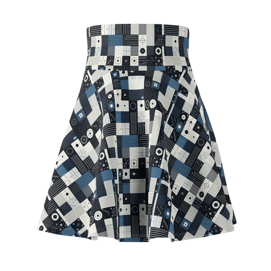 Minimalist Athleisure Minimalist Tech Women's Skater Skirt - 8404 Design-39