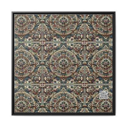 Urban Renaissance Historical Fusion With Street Edge Matte Canvas, Framed (multi-Color) - 8404 Design-57 A