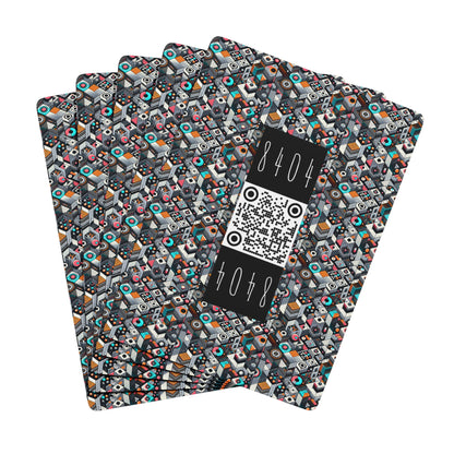Digital Art Movement Contemporary Digital Poker Playing Cards - 8404 Design-68 S