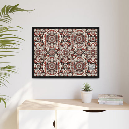 Neo Jomon Sculptural Aesthetics Artisanal Streetwear Matte Canvas, Framed (multi-Color) - 8404 Design-55 A