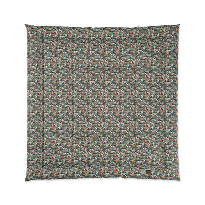 Graffiti Fusion Modern Street Art Fusion Comforter - 8404 Design-58
