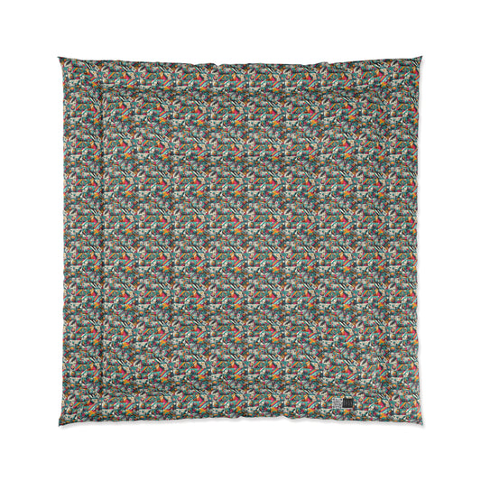 Graffiti Fusion Modern Street Art Fusion Comforter - 8404 Design-58