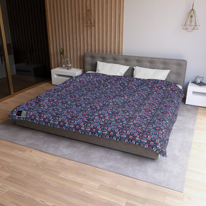 Digital Rebellion Youthful Streetwear with a Rebellious Digital Twist Microfiber Duvet Cover - 8404 Design-65