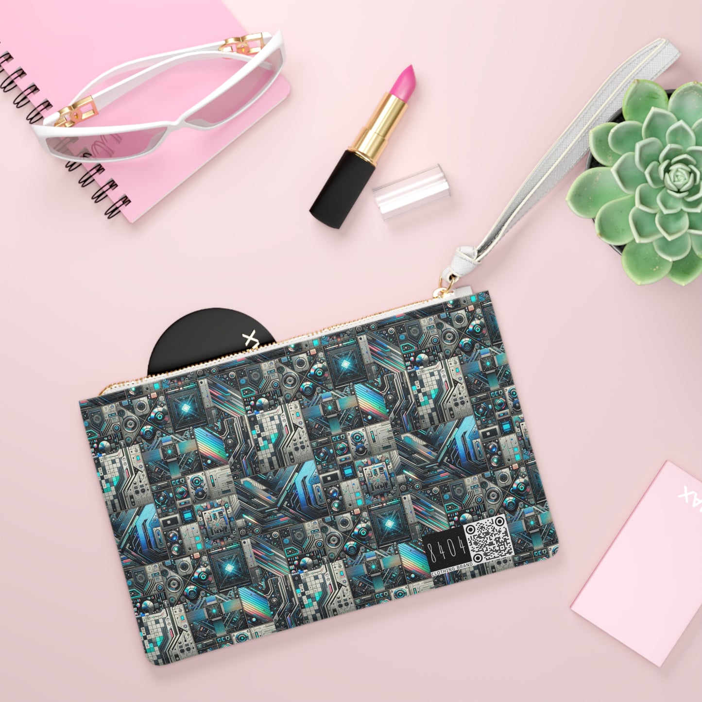 Tech-Infused Futurism Sleek Tech Edge Clutch Bag - 8404 Design-48