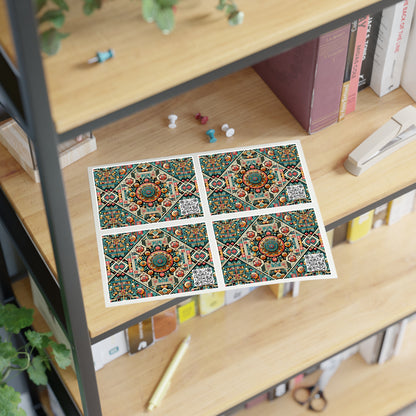 Cultural Fusion Tech Blend of Cultural Heritage With Tech-Inspired Elements Sticker Sheets - 8404 Design-74