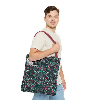 Digital Rebellion Tech-Inspired Streetwear Tote Bag - 8404 Design-54