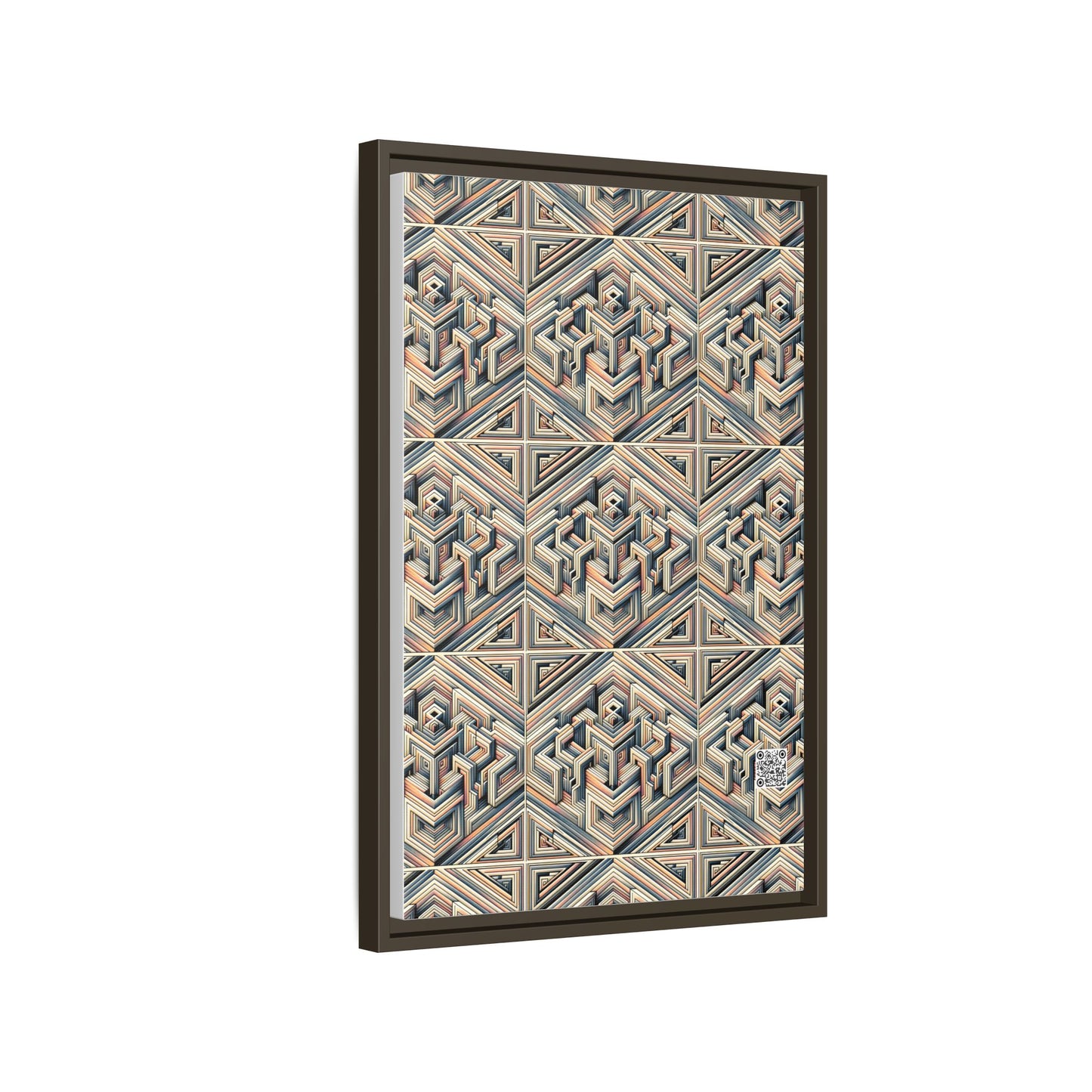 Tech Illusion Graphics Futuristic Artistry Matte Canvas, Framed (multi-color) - 8404 Design-52 B