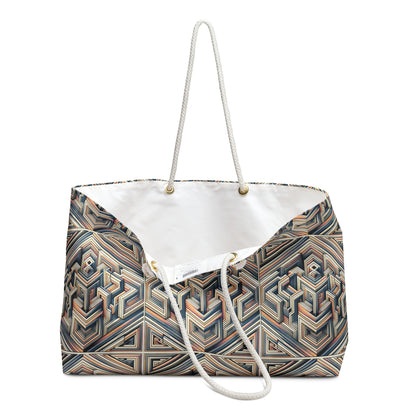 Tech Illusion Graphics Futuristic Artistry Weekender Bag - 8404 Design-52