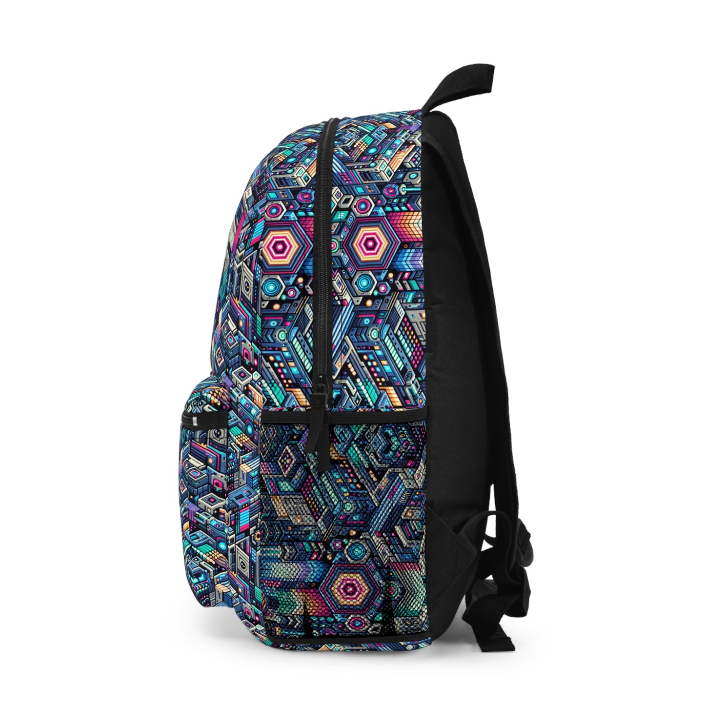 Digital Renaissance Tech-Forward Maximalism Backpack - 8404 Design-54