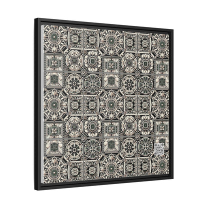 Cyber Garden Party Tech Garden Extravaganza Matte Canvas, Framed (multi-Color) - 8404 Design-45 A