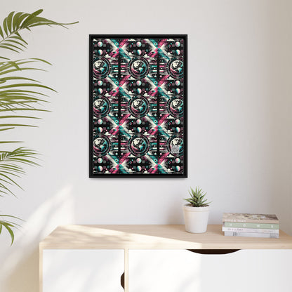 Digital Artistry Digital-native Streetwear Matte Canvas, Framed (multi-color) - 8404 Design-62 A