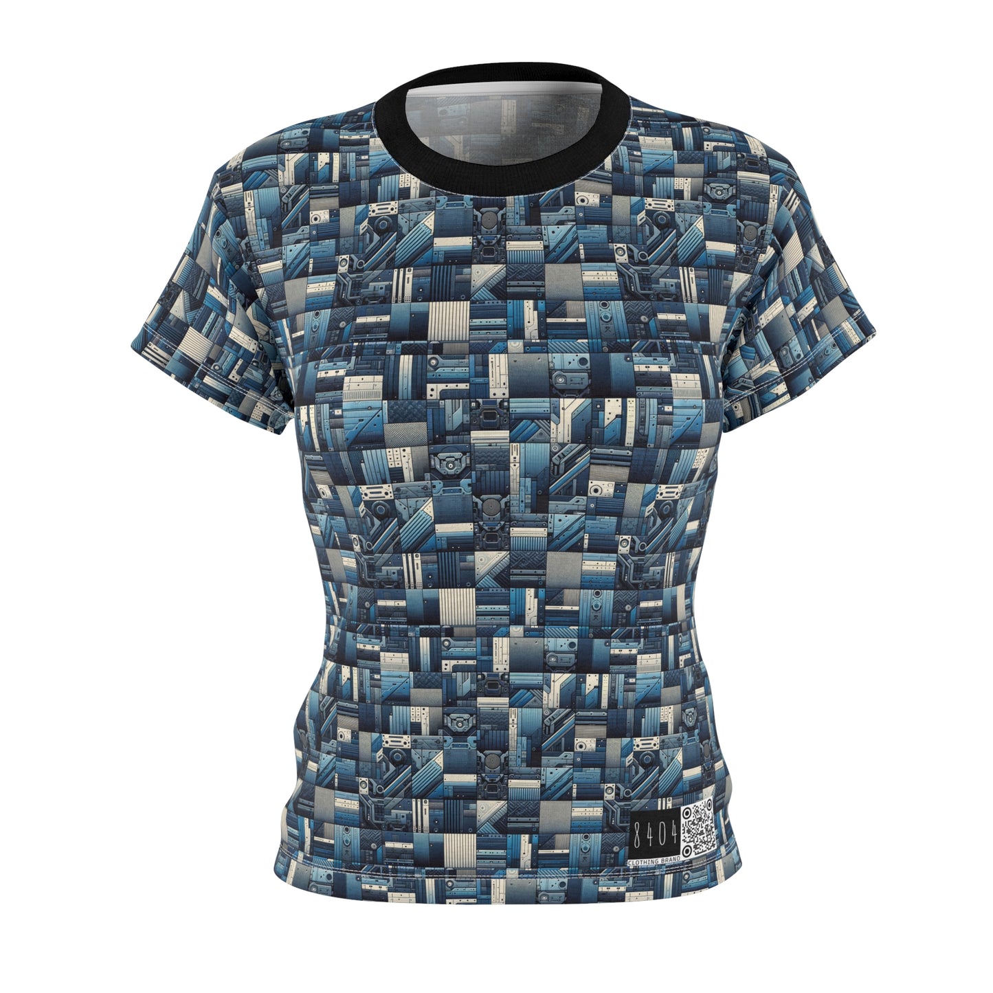 Tech-Inspired Utility Tech-Forward Streetwear With Utilitarian Edge Women's Cut & Sew Tee - 8404 Design-44